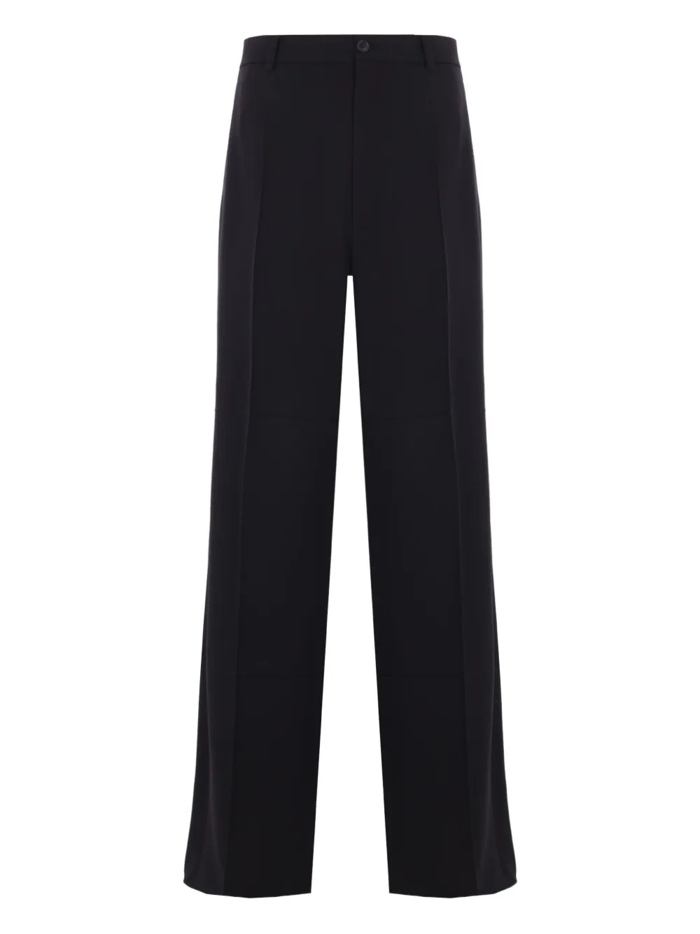 Balenciaga pressed-crease twill trousers Zwart