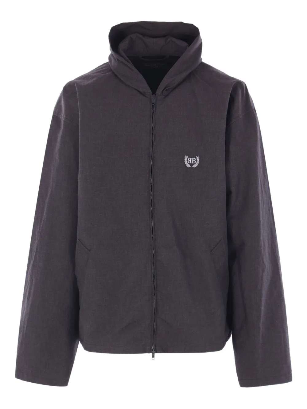 Balenciaga Jack met geborduurd logo en capuchon Zwart
