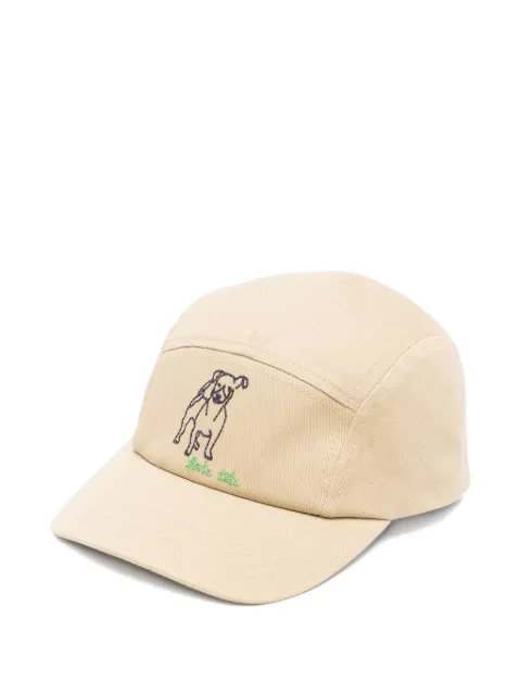 Bonpoint dog-embroidered five-panel cap