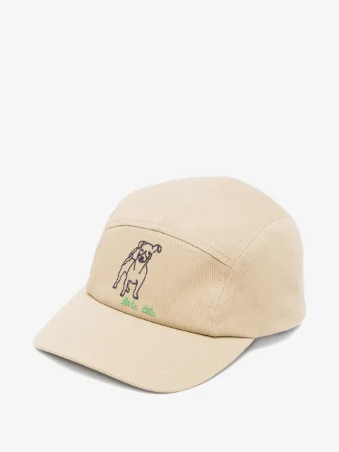 Bonpoint dog-embroidered five-panel cap