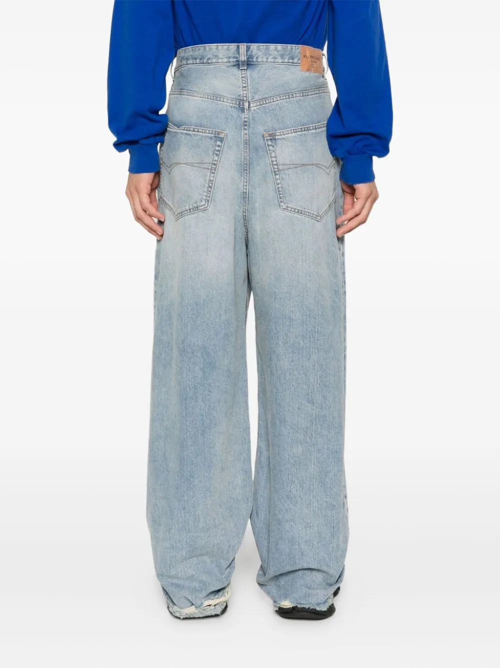 Balenciaga faded-effect jeans Blauw