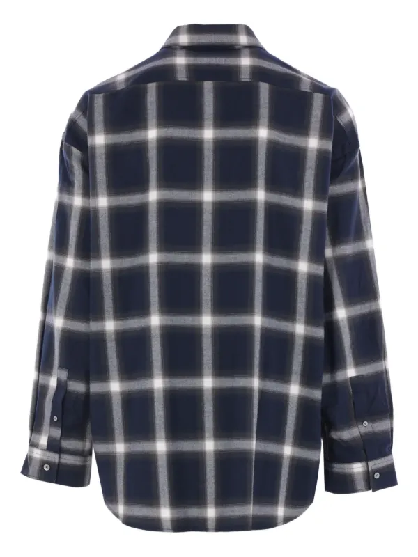 Acne Studios チェック シャツ | ブルー | FARFETCH JP