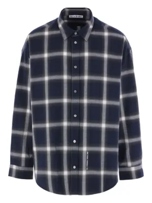 Acne Studios チェックシャツ サイズ44 Acne Studios チェック シャツ | ブルー | FARFETCH JP