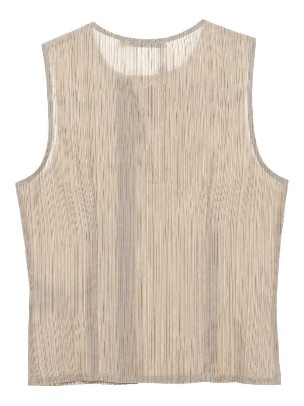 Paloma Wool Gestreept gilet met haak Beige