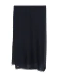 Canali shield-pattern logo-patch scarf - Blue