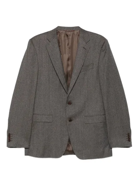 Canali herringbone wool suit