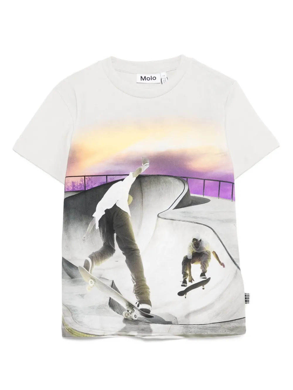 Molo skate-print t-shirt Beige