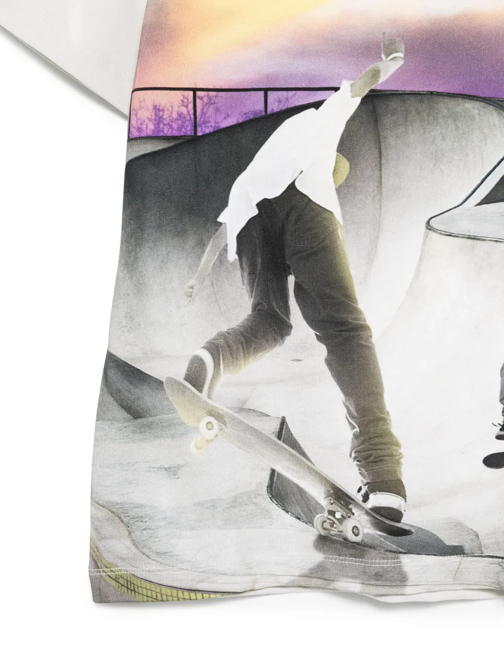 Molo skate-print t-shirt Beige