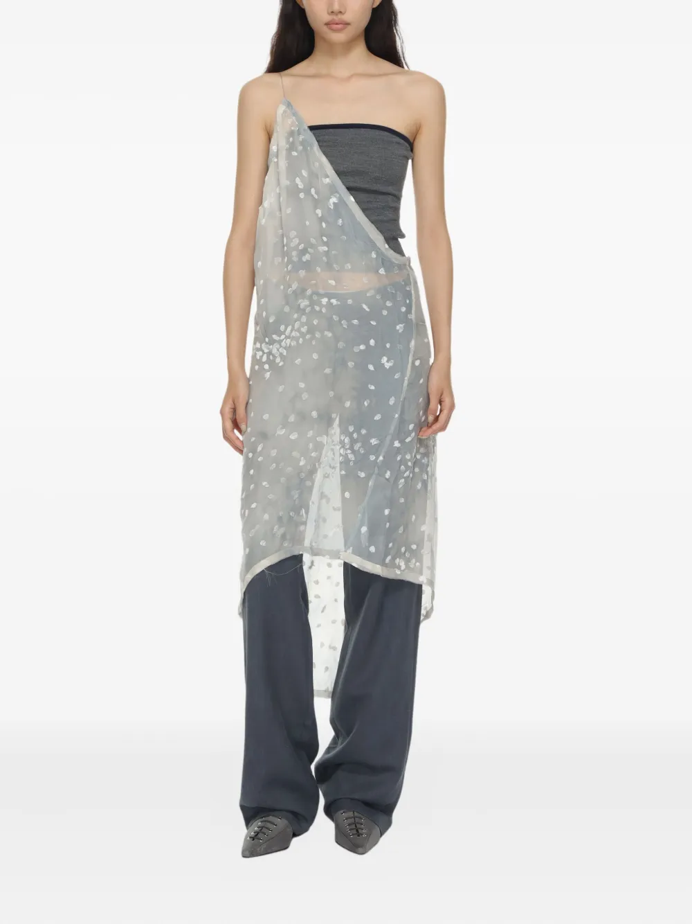 Paloma Wool asymmetric tie-dye print midi dress | Evening Dresses | Image 2