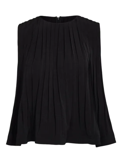 Vince pleated round-neck top