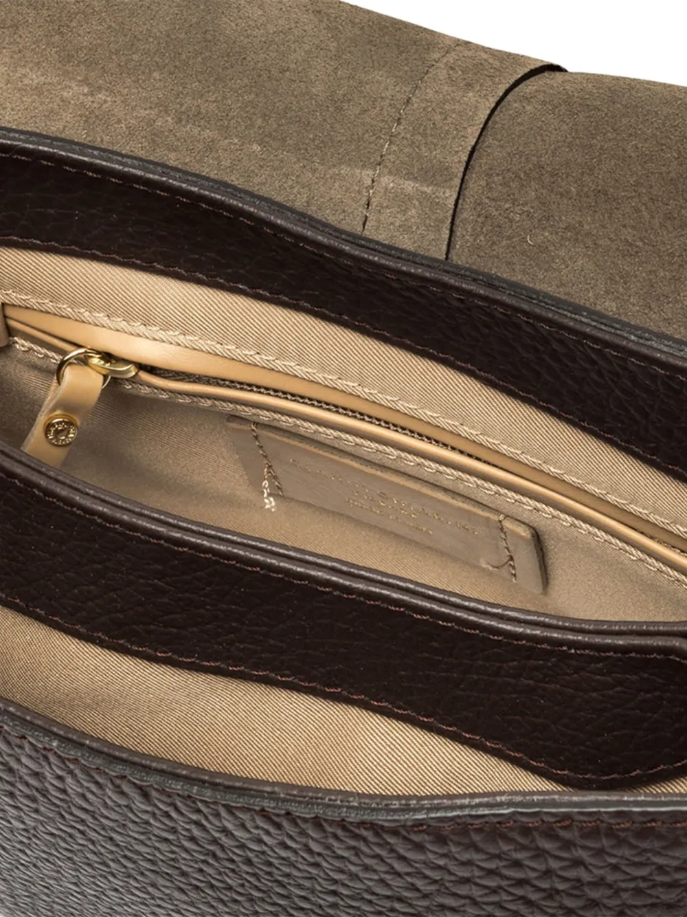 GIANNI CHIARINI Helena leren schoudertas Bruin