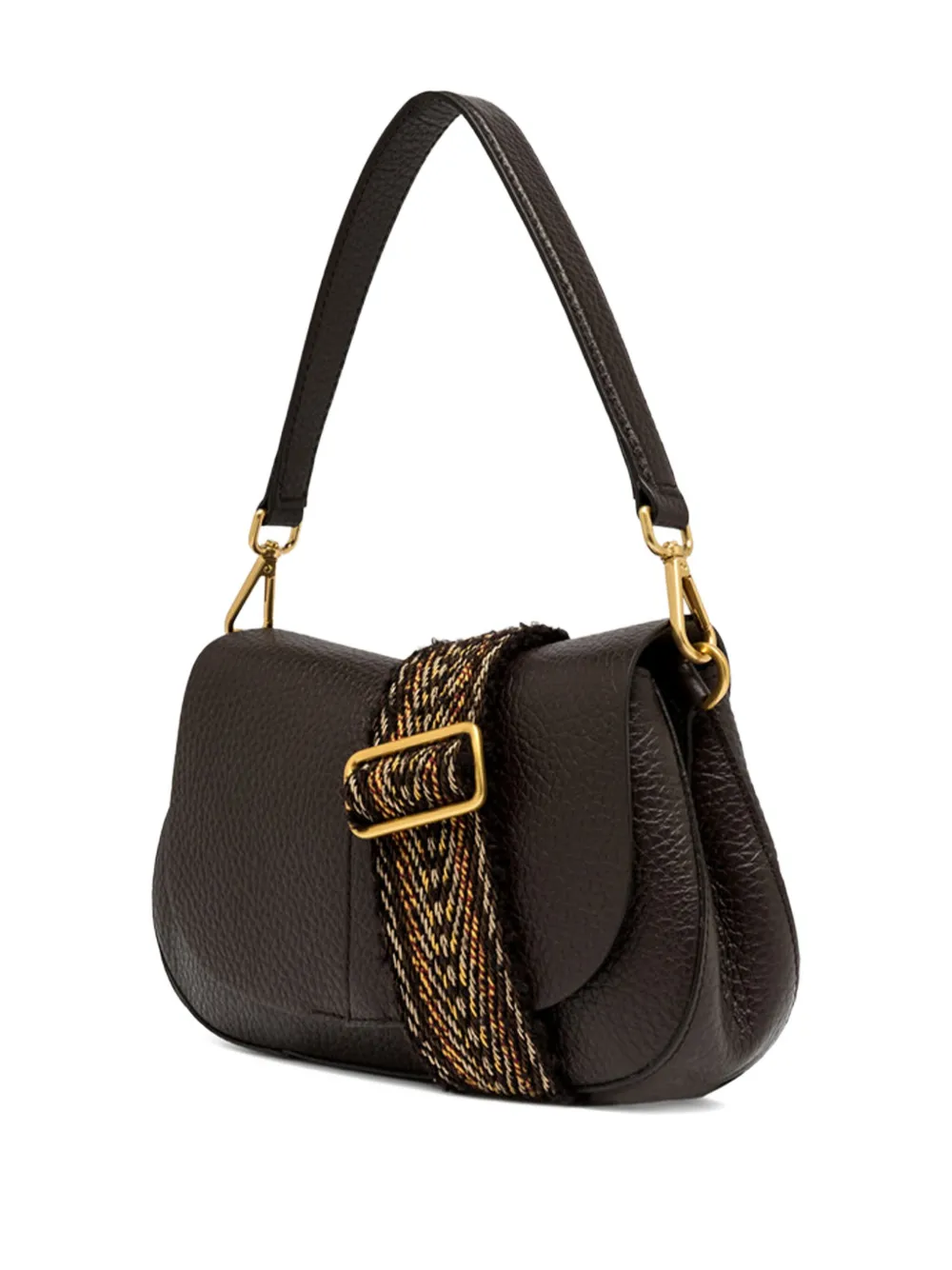GIANNI CHIARINI Helena leren schoudertas Bruin