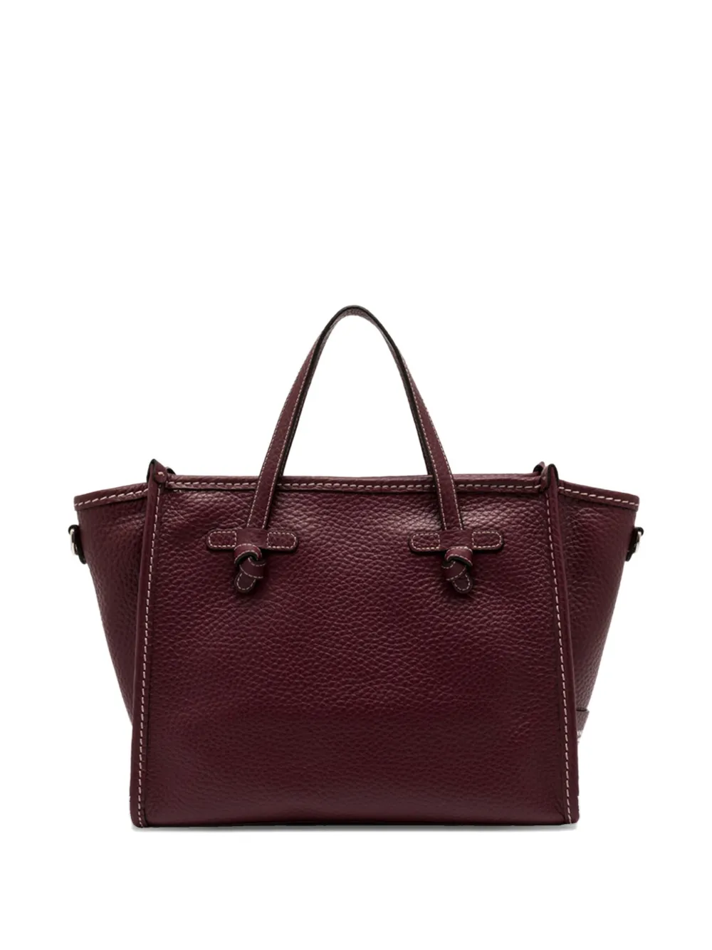 GIANNI CHIARINI Marcella leren shopper met geknoopte detail - Rood