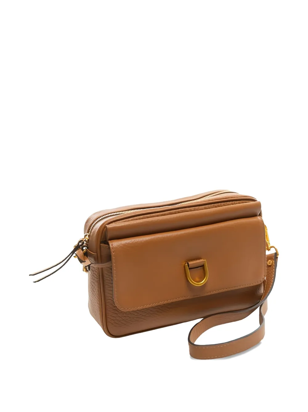 GIANNI CHIARINI Leren crossbodytas met zak Bruin