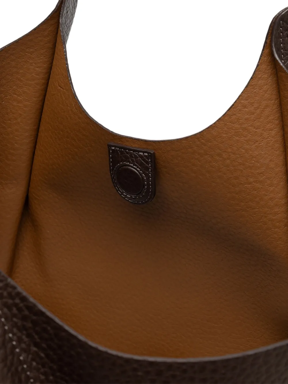 GIANNI CHIARINI Dua leren schoudertas Bruin