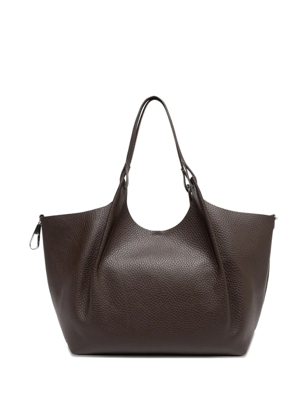 GIANNI CHIARINI Dua leren schoudertas Bruin