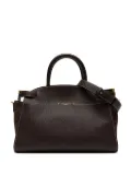 GIANNI CHIARINI Farah maxi-grain leather tote bag - Brown