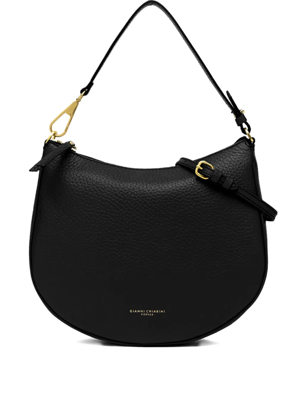GIANNI CHIARINI Brooke zip-top shoulder bag Zwart