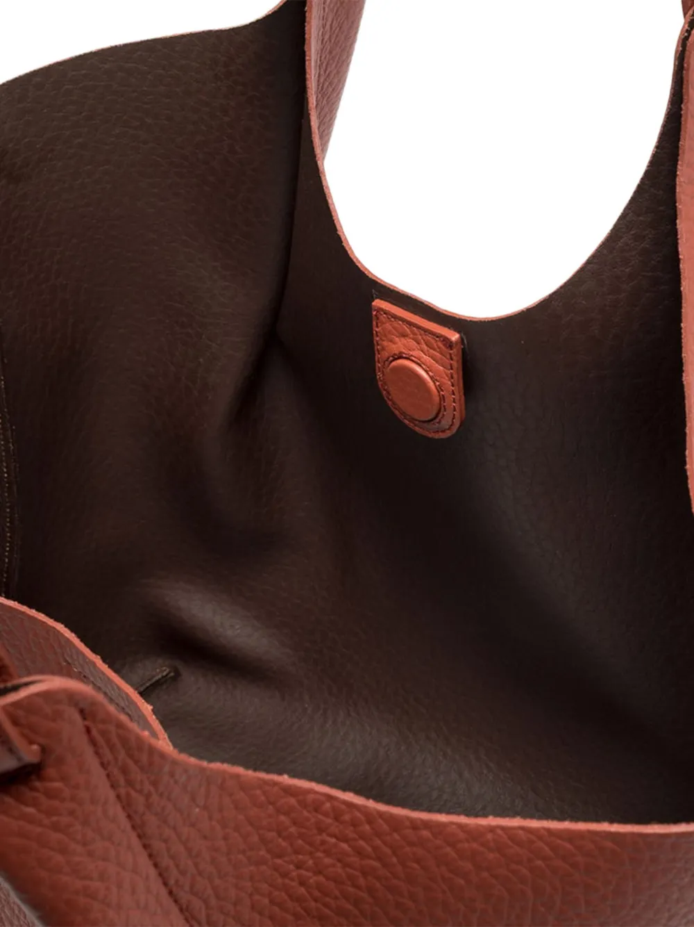 GIANNI CHIARINI Dua leren schoudertas Bruin