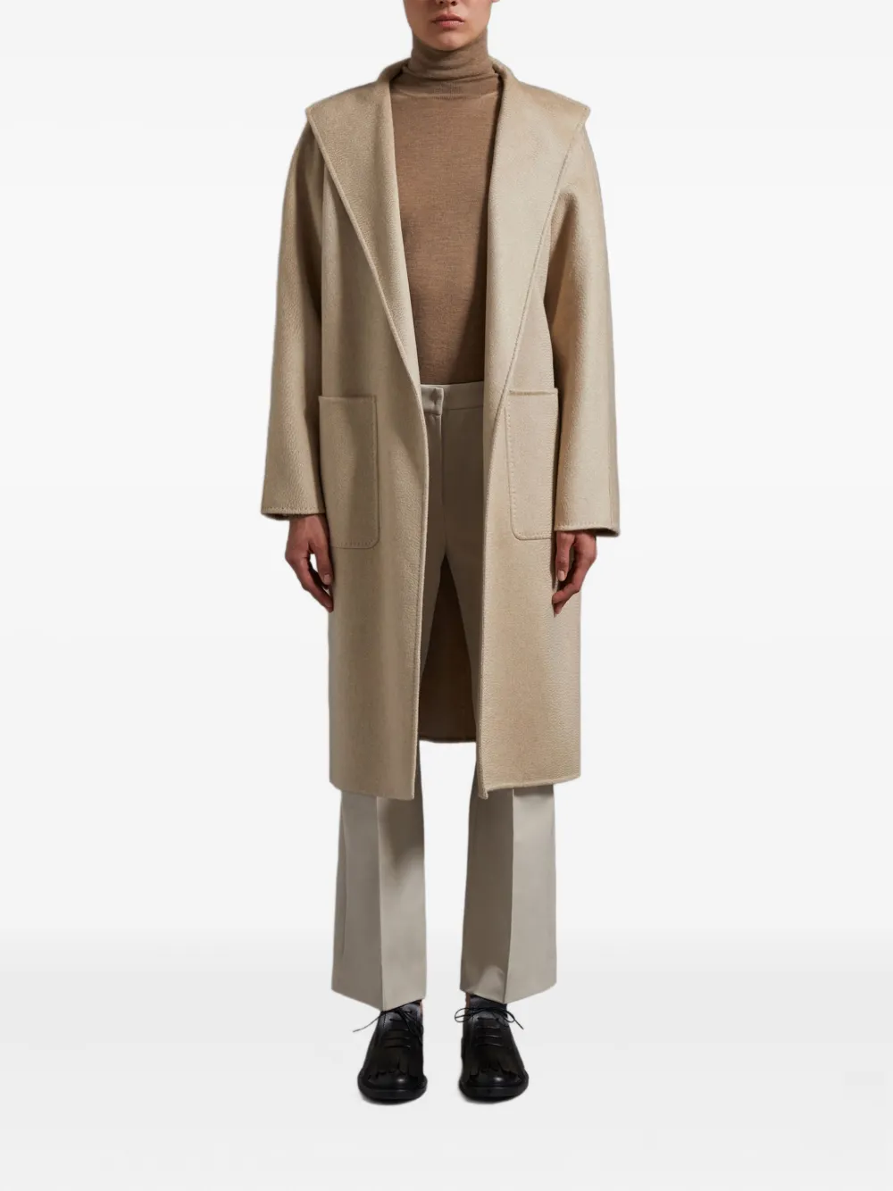 Max Mara Lilia belted cashmere coat Beige