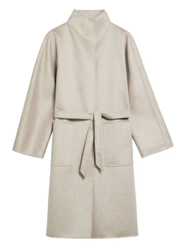 max mara lilia tobacco Max Mara Lilia Belted Cashmere Coat