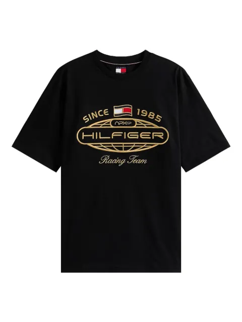 Tommy Hilfiger APXGP globe-embroidered T-shirt