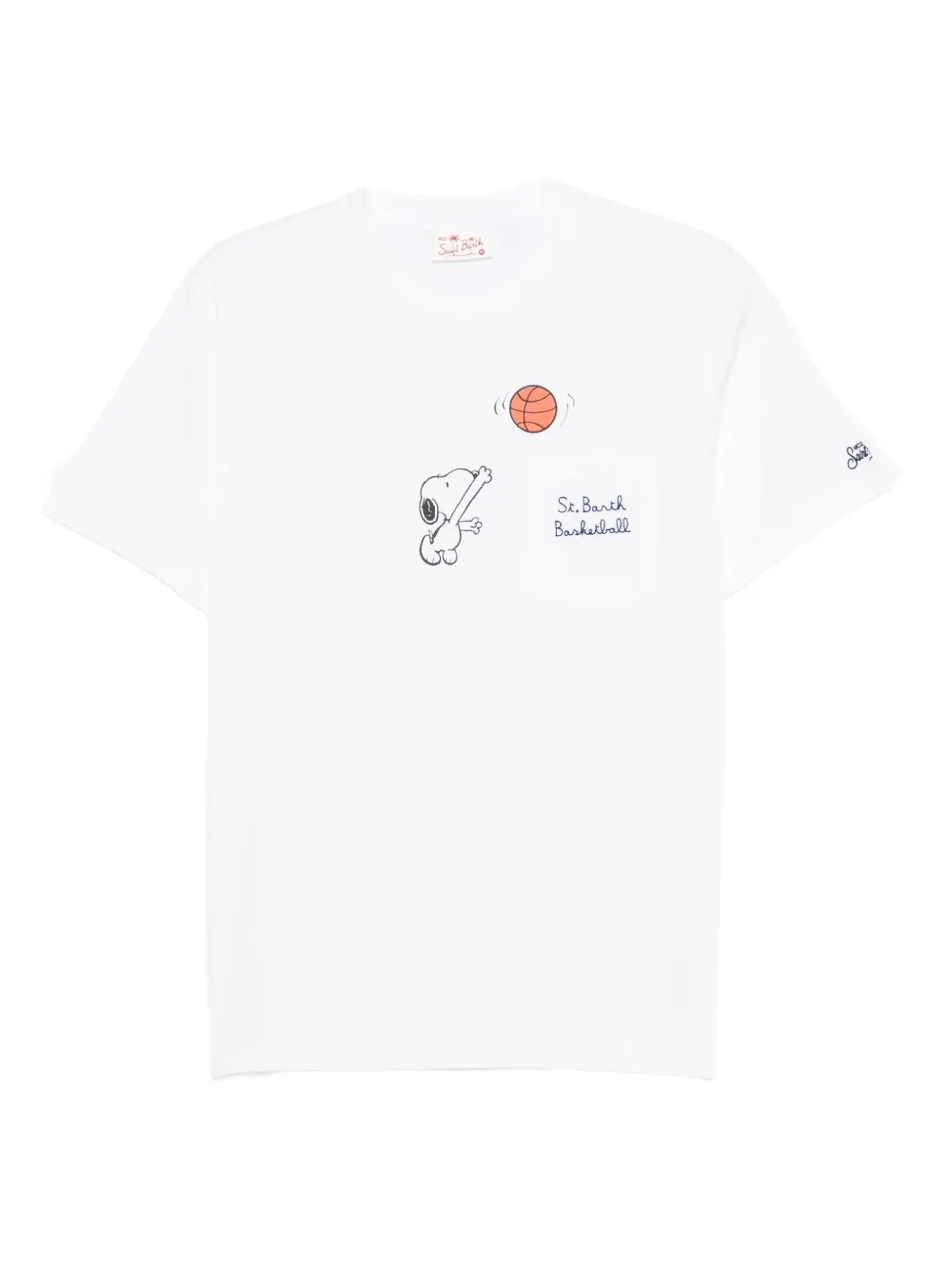MC2 Saint Barth x Peanuts Snoopy-print T-shirt Wit