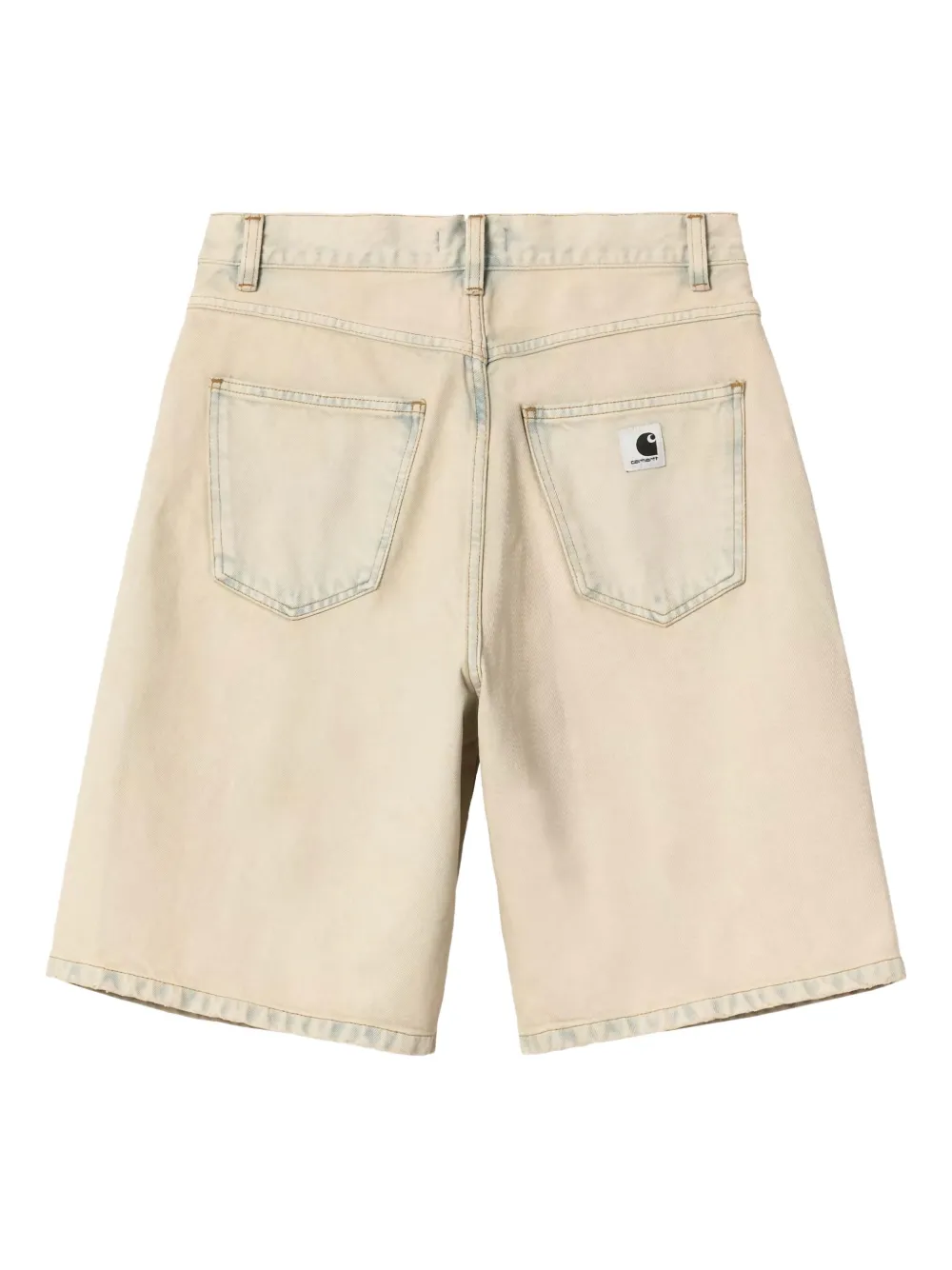 Carhartt WIP Brandon denim shorts met wassing Geel