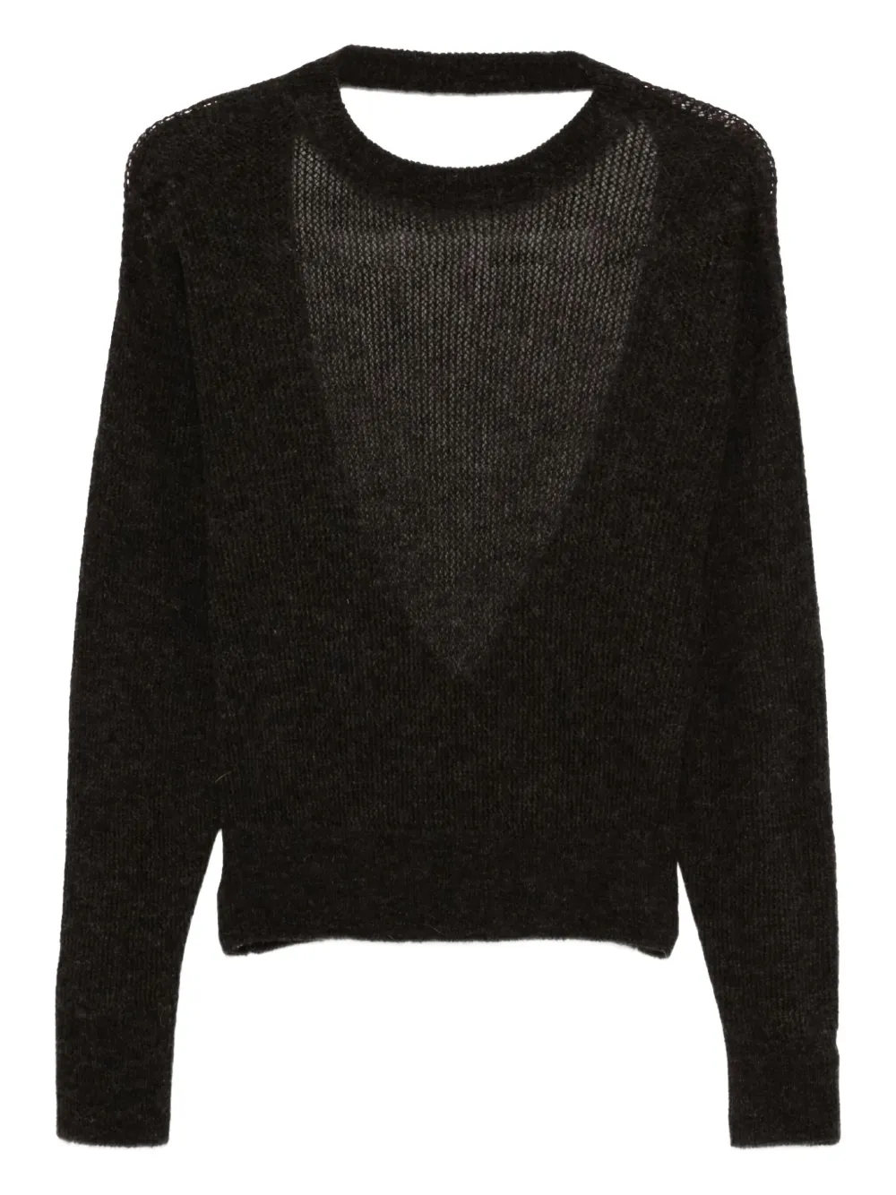 Haikure Open-back Knitwear In Black
