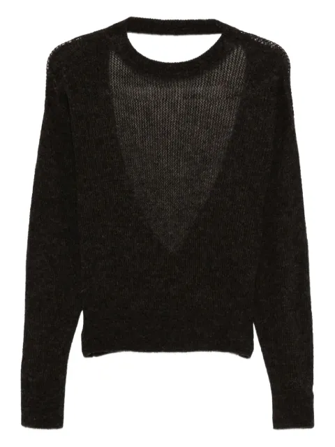 Haikure open-back knitwear