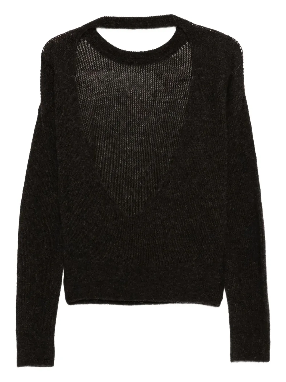 Haikure Open-back Knitwear In Black