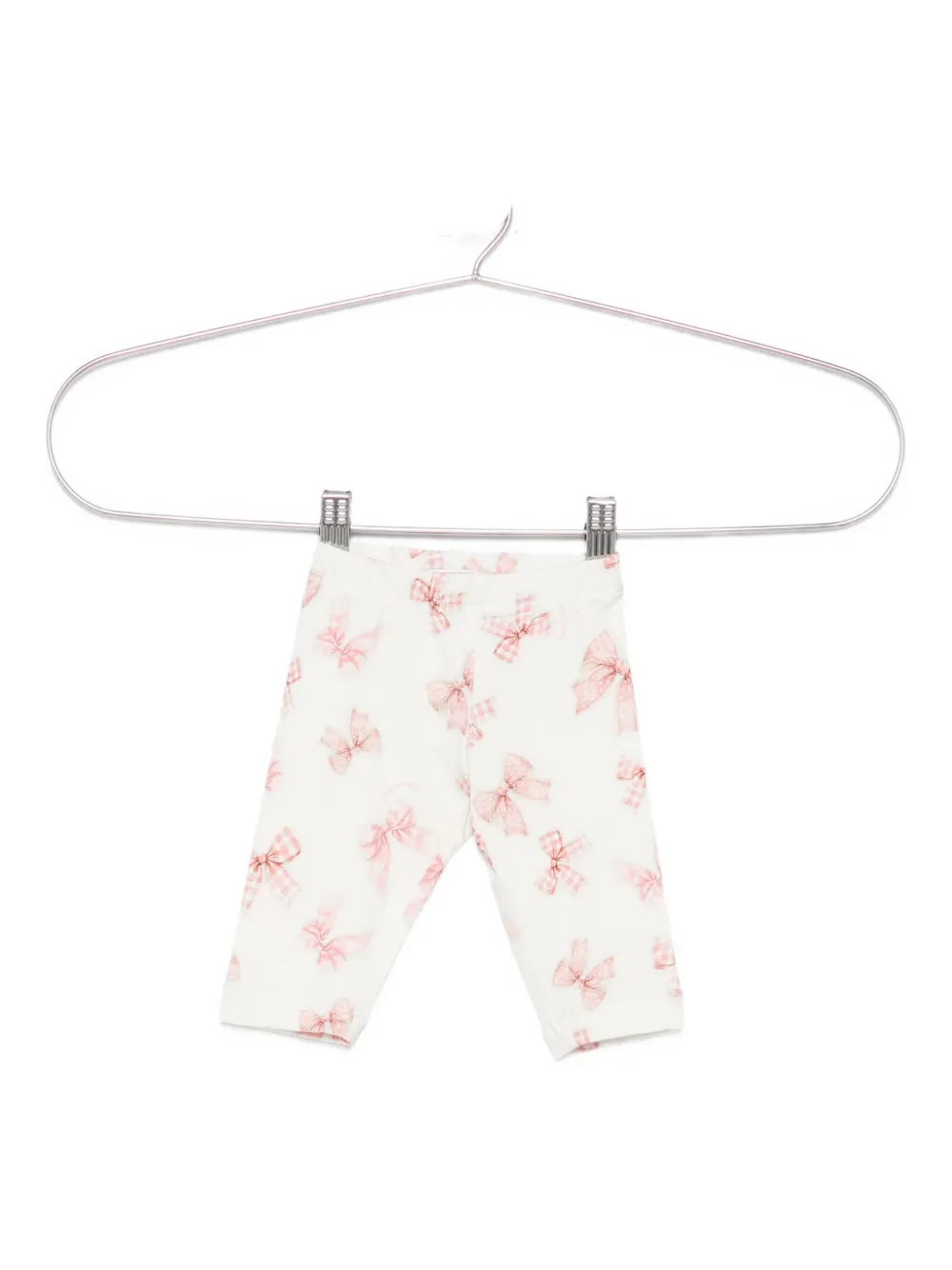 Monnalisa bow-print leggings Beige
