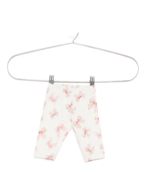 Monnalisa bow-print leggings