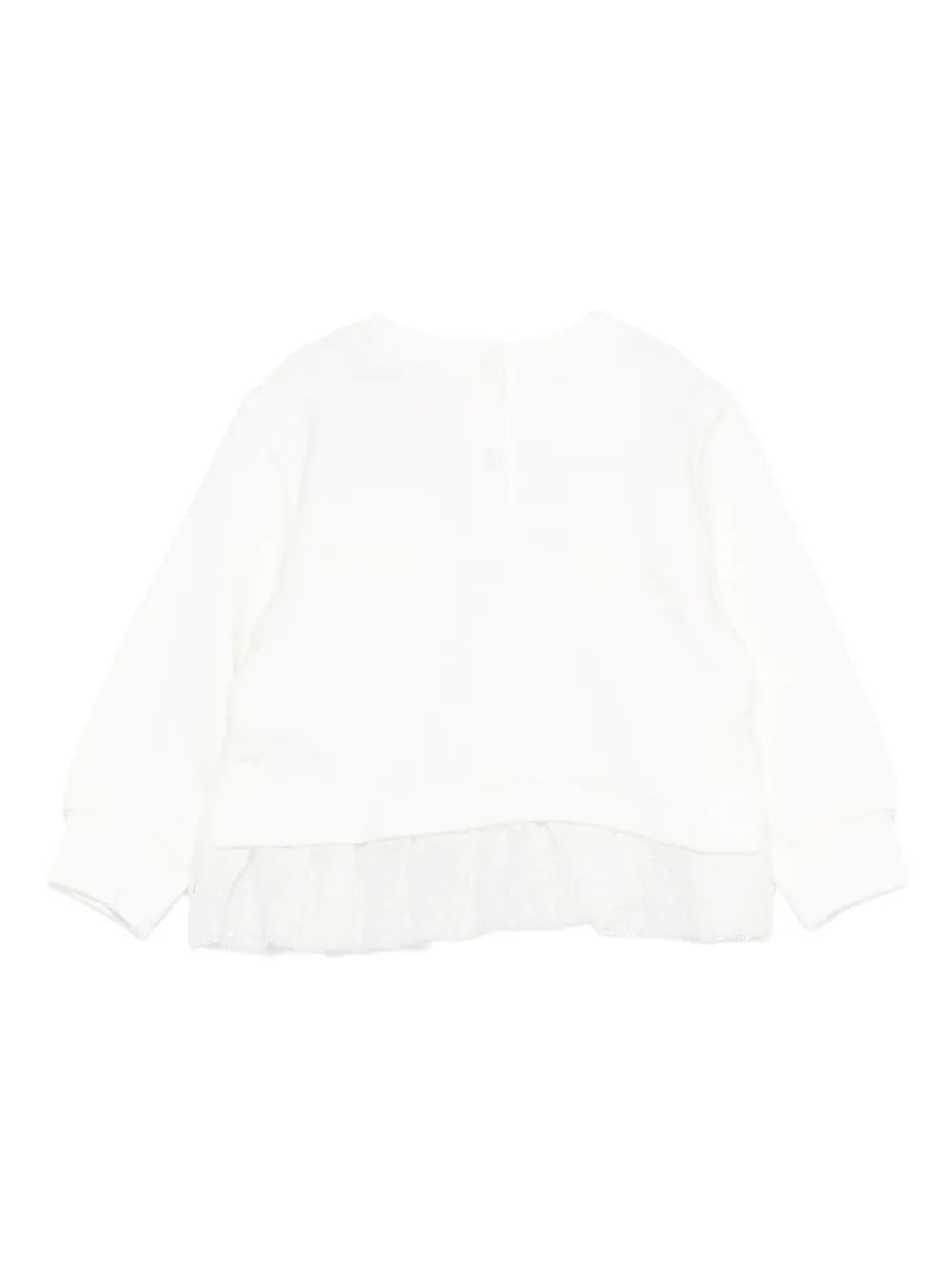 Monnalisa puppy-print tulle-trimmed top | Baby T-Shirts | Image 2