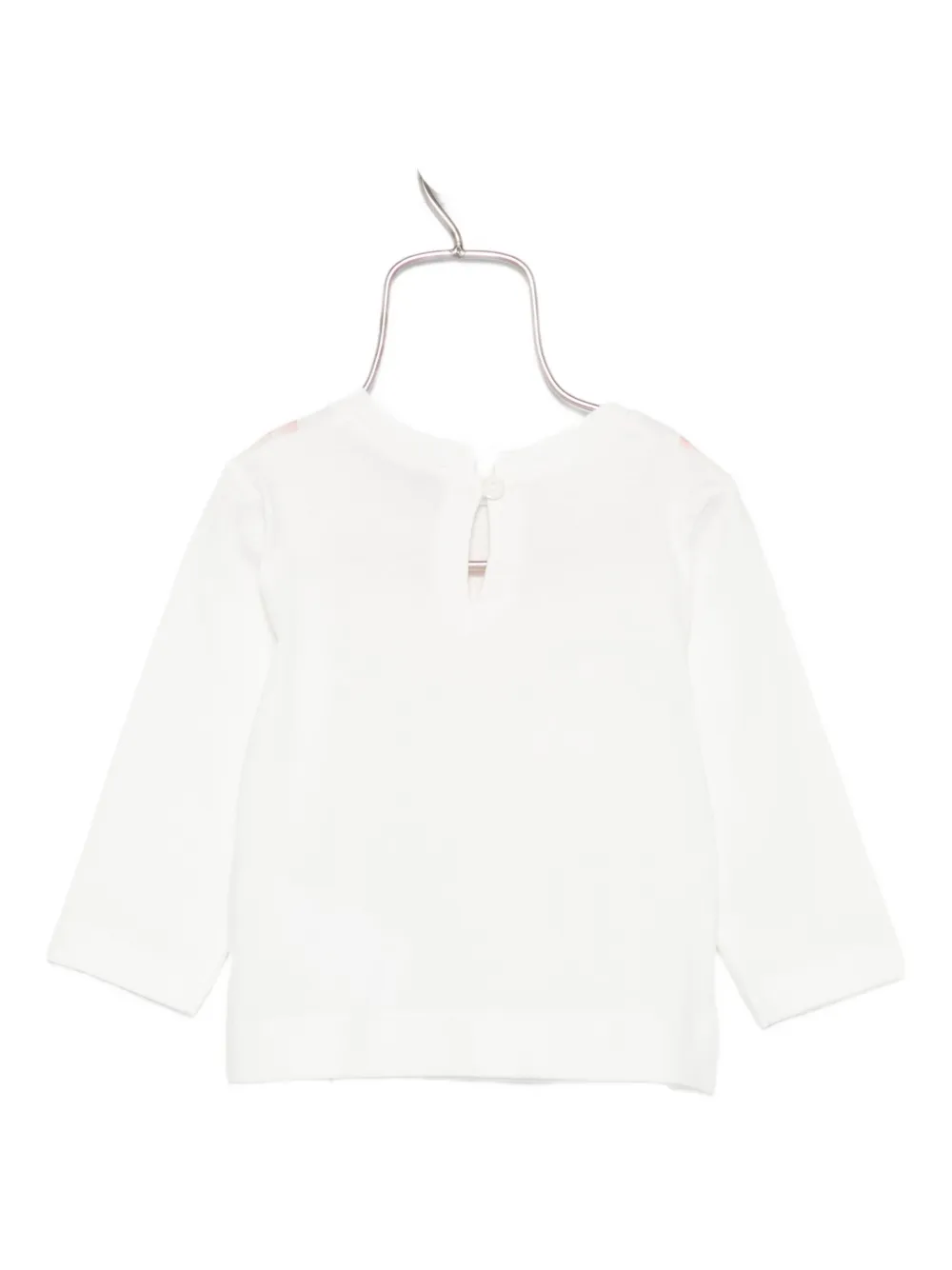Monnalisa gingham-bow top Wit