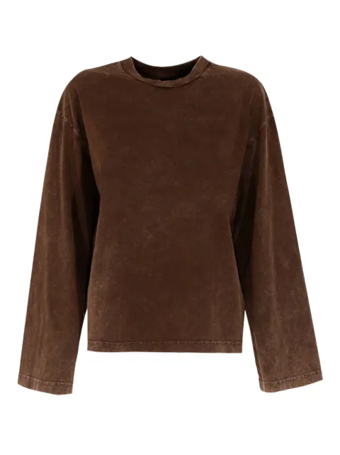 Haikure Liv marble-effect top