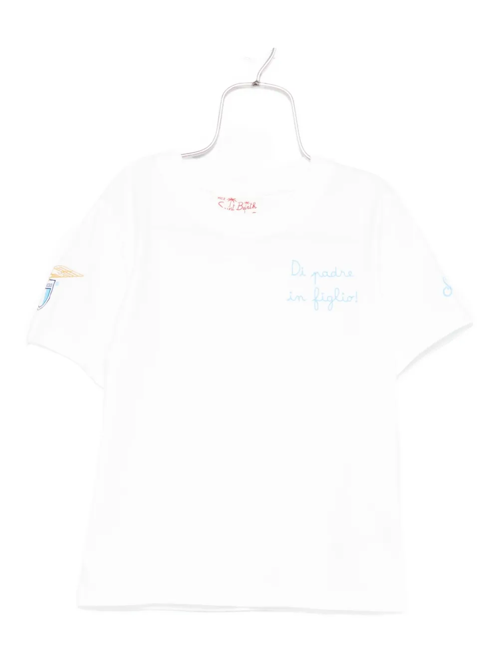 MC2 Saint Barth Kids embroidered-detail cotton t-shirt Wit