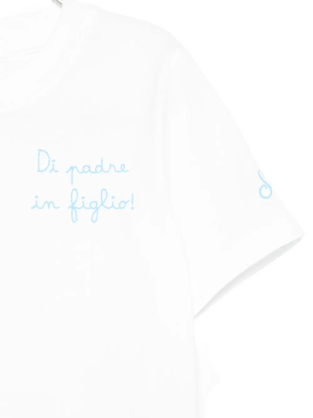 MC2 Saint Barth Kids embroidered-detail cotton t-shirt Wit