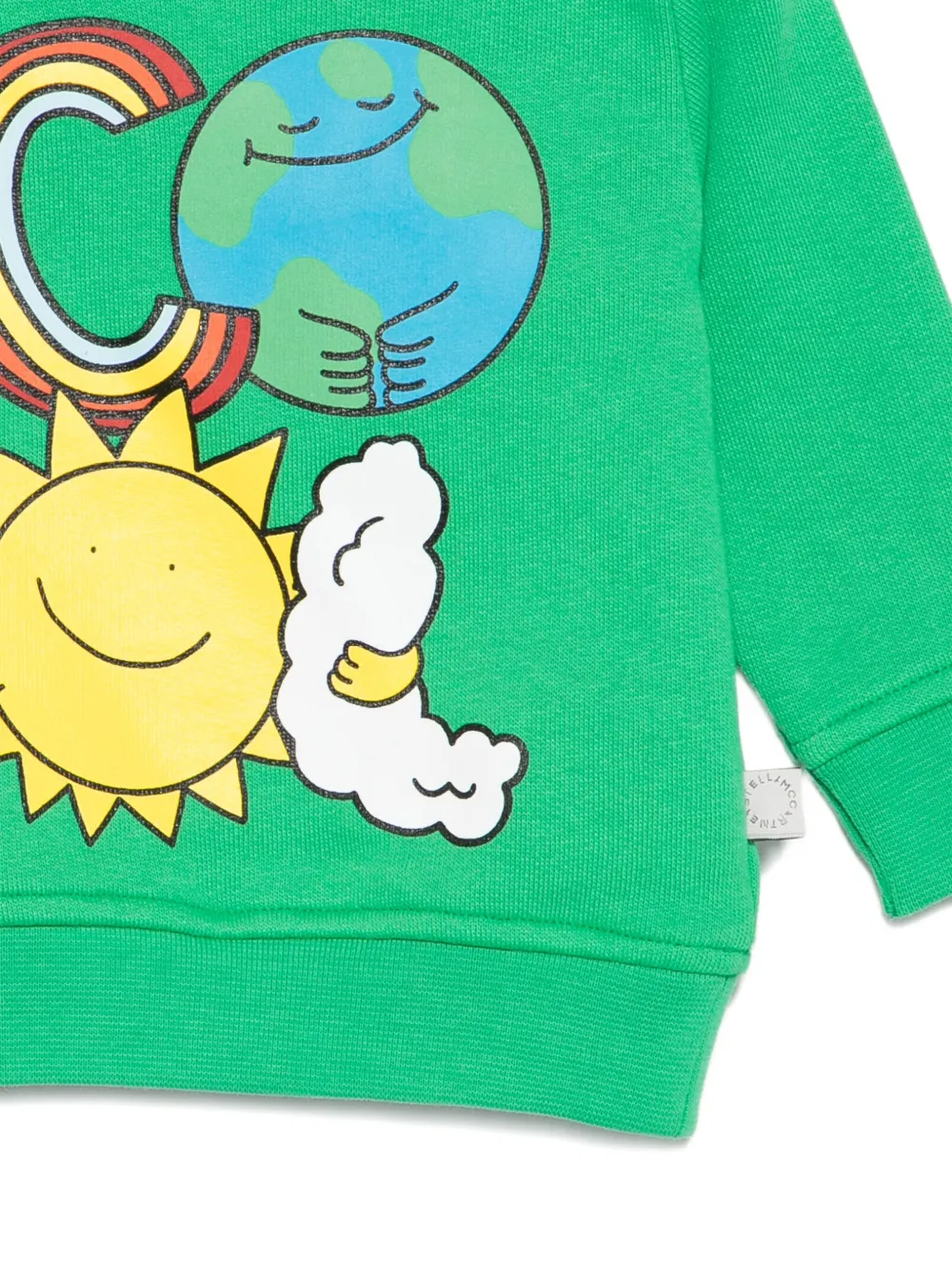 Stella McCartney Kids Sweater met grafische print Groen