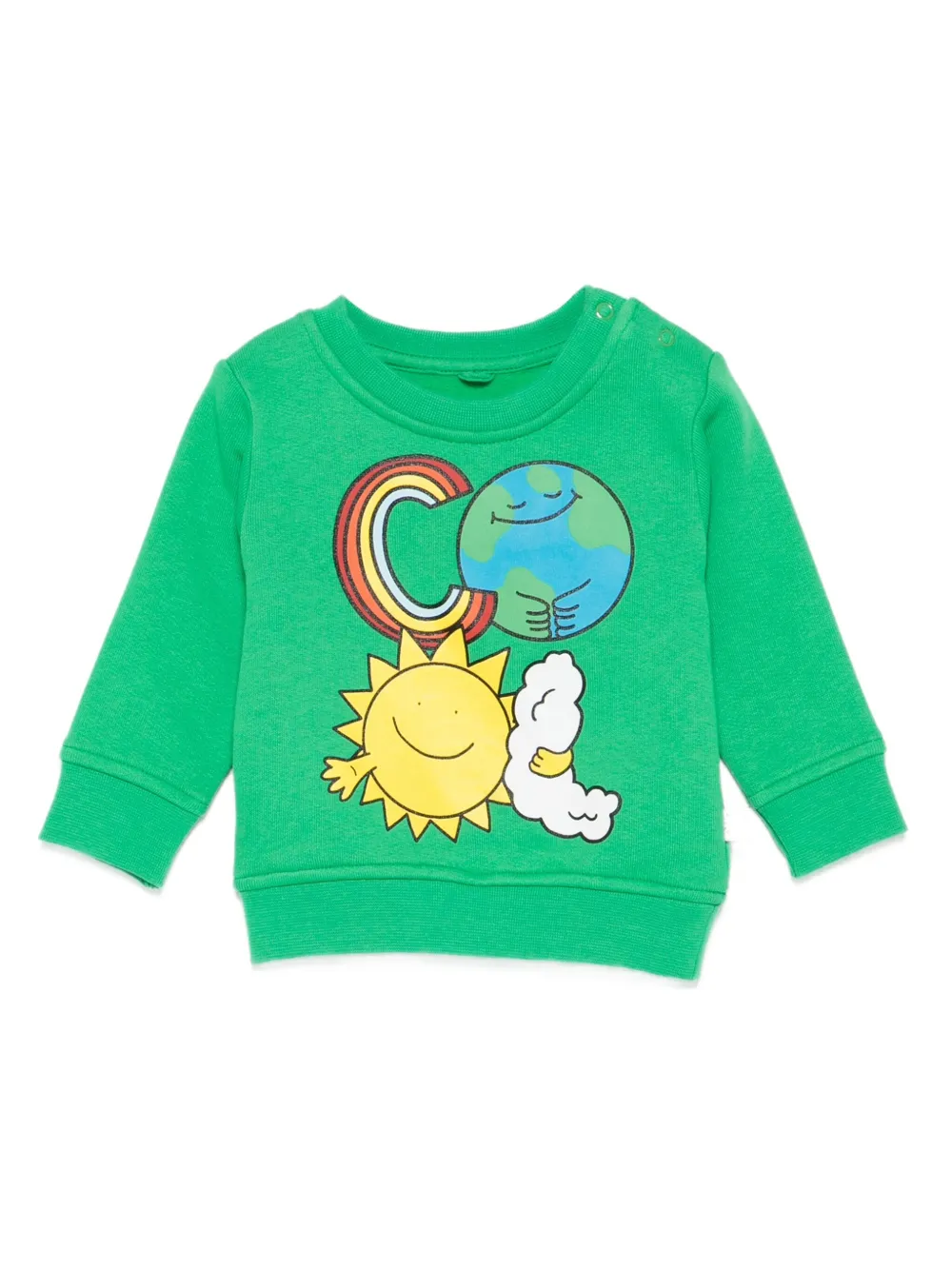 Stella McCartney Kids graphic-print sweatshirt Groen
