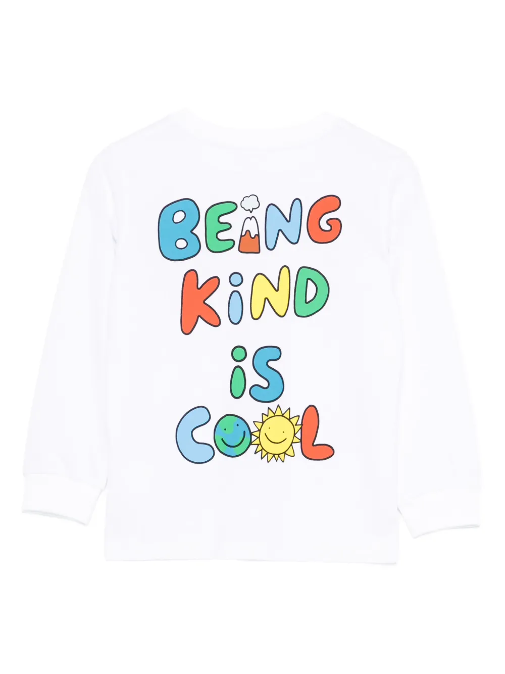 Stella McCartney Kids sun earth-print long-sleeve top | Boys T-Shirts | Image 2
