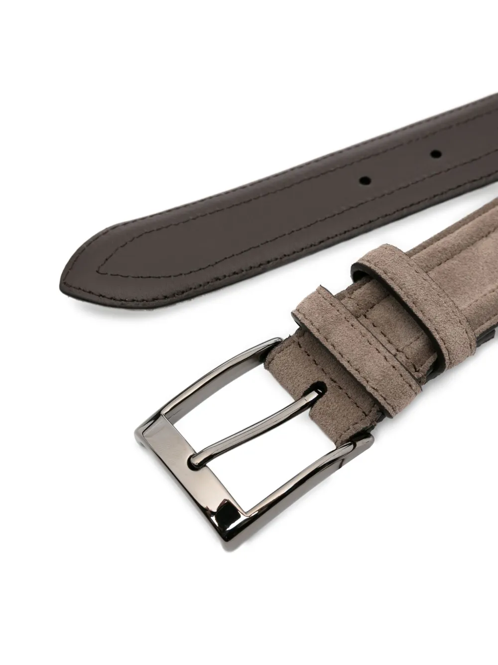 Canali Suède riem Grijs