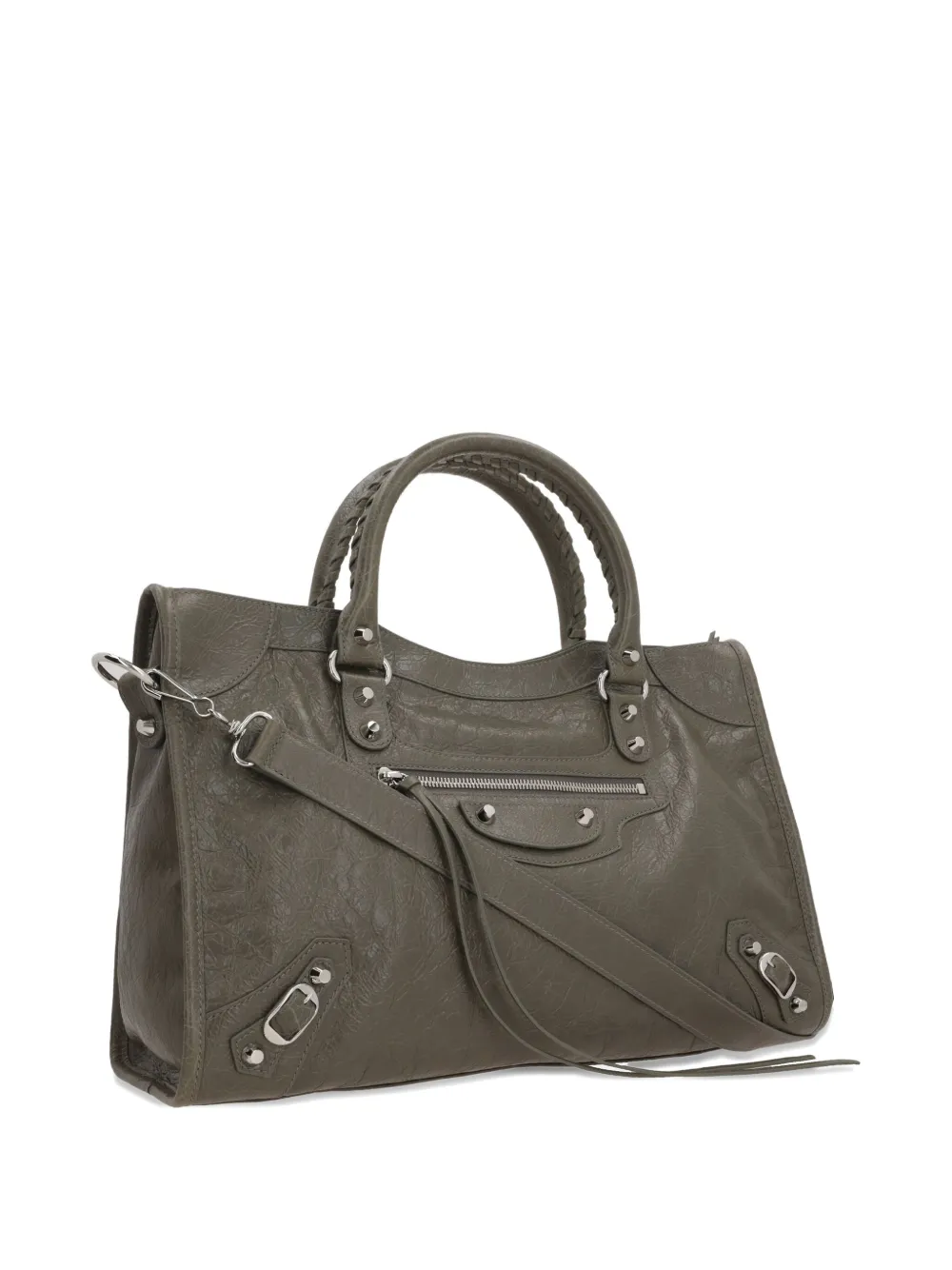 Balenciaga Medium Le City leren schoudertas Groen