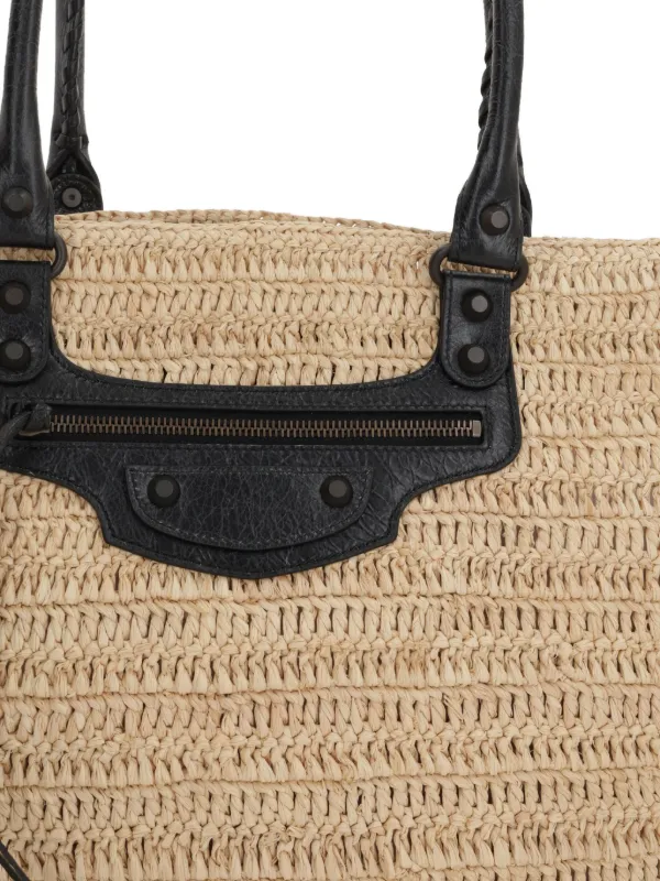 【関税＆送料込み】Balenciaga Le City Raffia Bag Balenciaga Le City Small Straw Shoulder Bag | italist