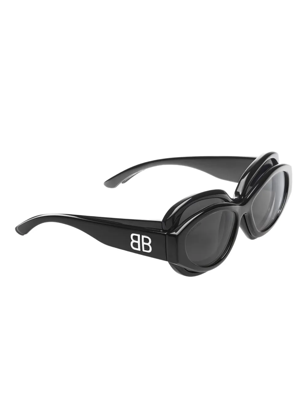 Balenciaga Superbusy round-frame sunglasses Zwart