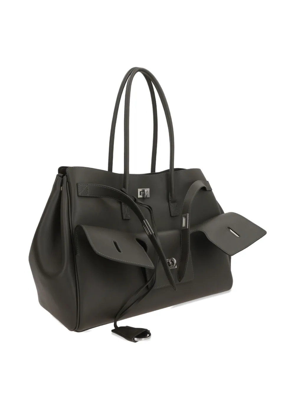 Balenciaga Bel Air leather shoulder bag Bruin