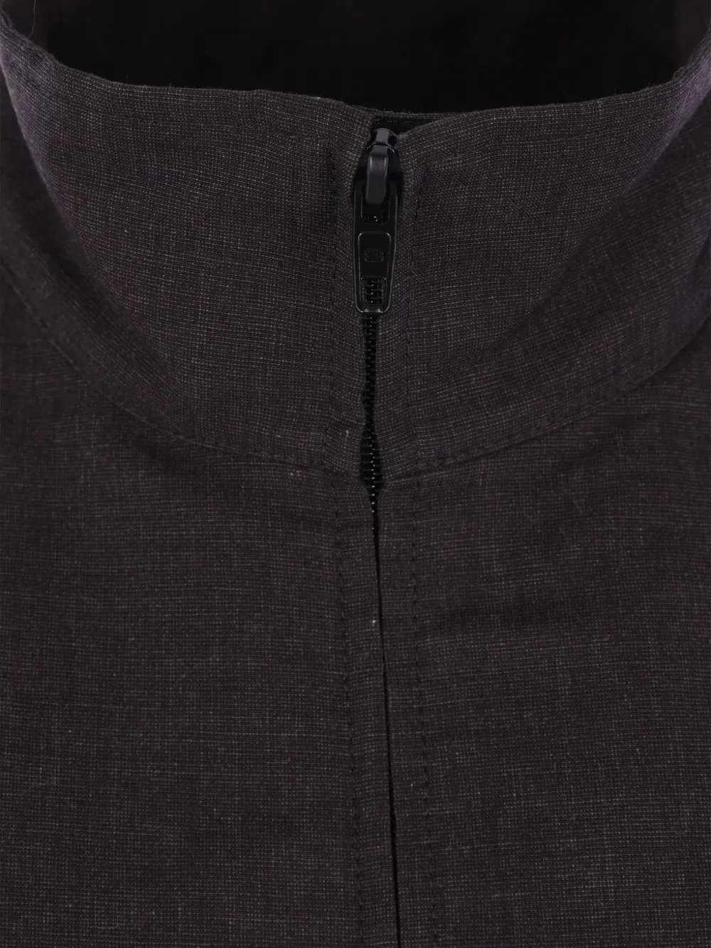 Balenciaga high-collar padded-shoulder jacket Zwart