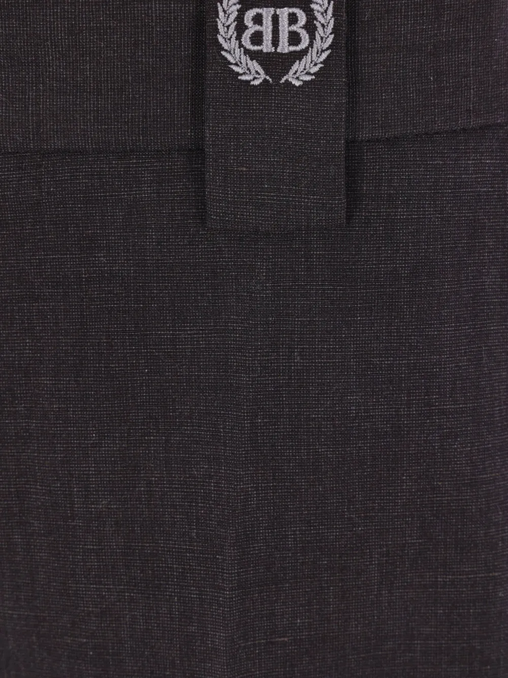 Balenciaga logo-embroidered trousers Zwart