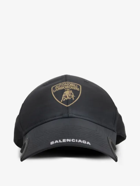 Balenciaga x Automobili Lamborghini logo-embroidery baseball cap