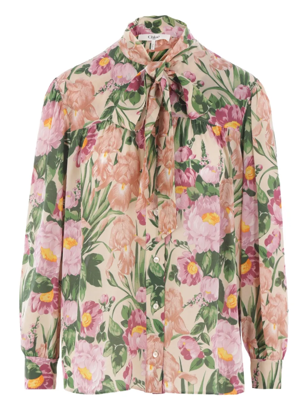 Chloé Lavallière Silk Blouse